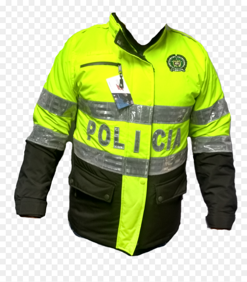 Leather Jacket, HD Png Download - policia png
