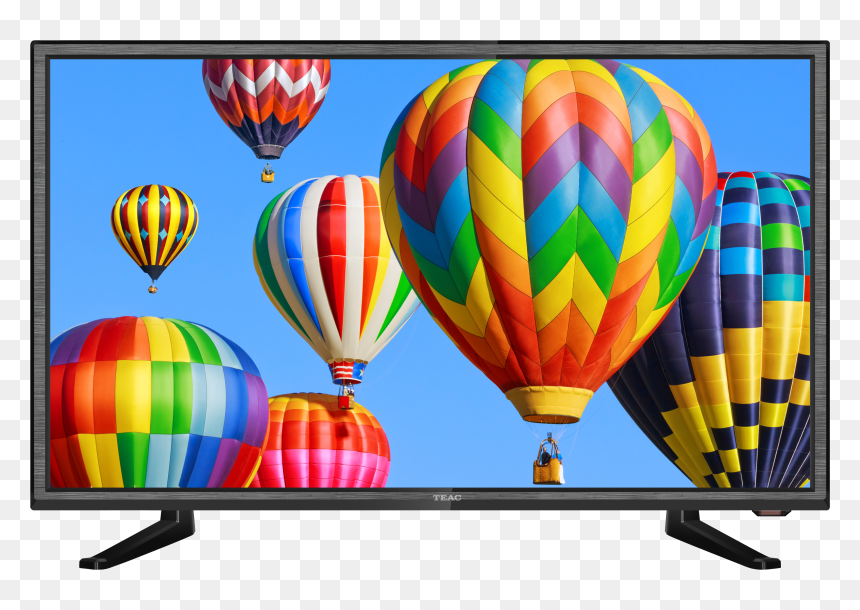 Colourful Hot Air Balloons, HD Png Download - plasma tv png