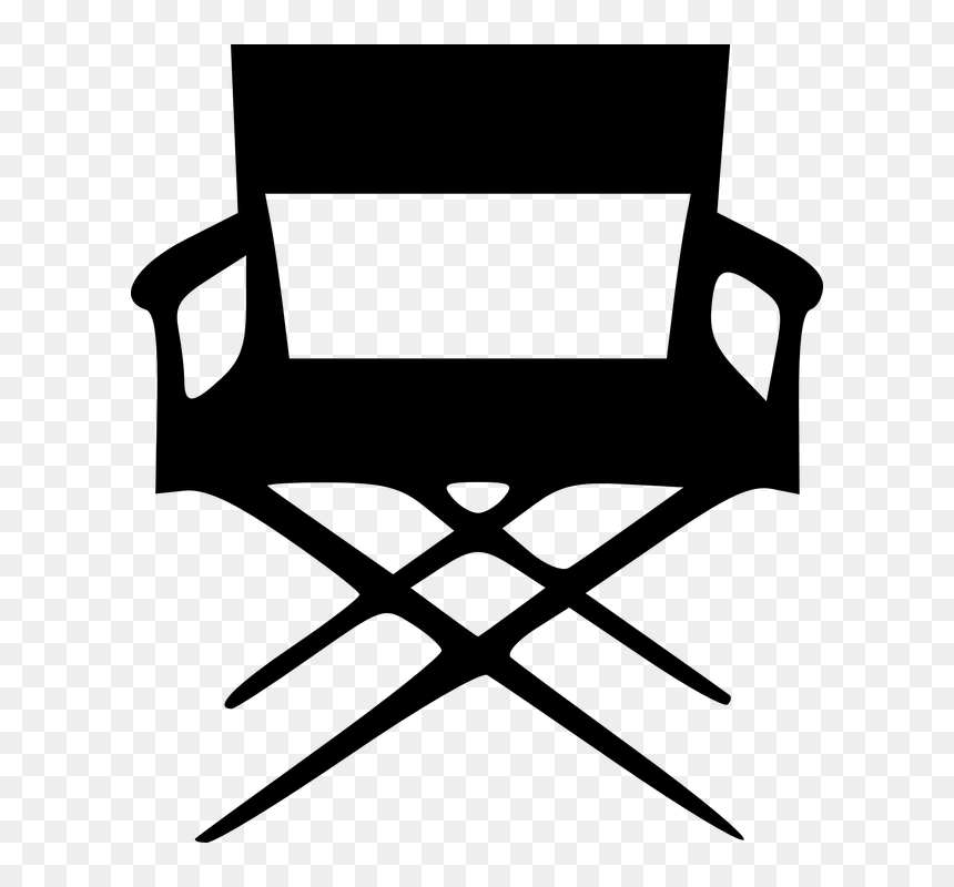 Clip Art Directors Chair, HD Png Download - movie vector png