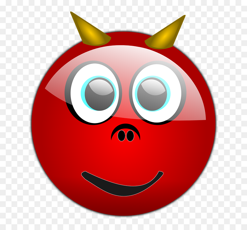Devil Emoticon, HD Png Download - corazones emojis png