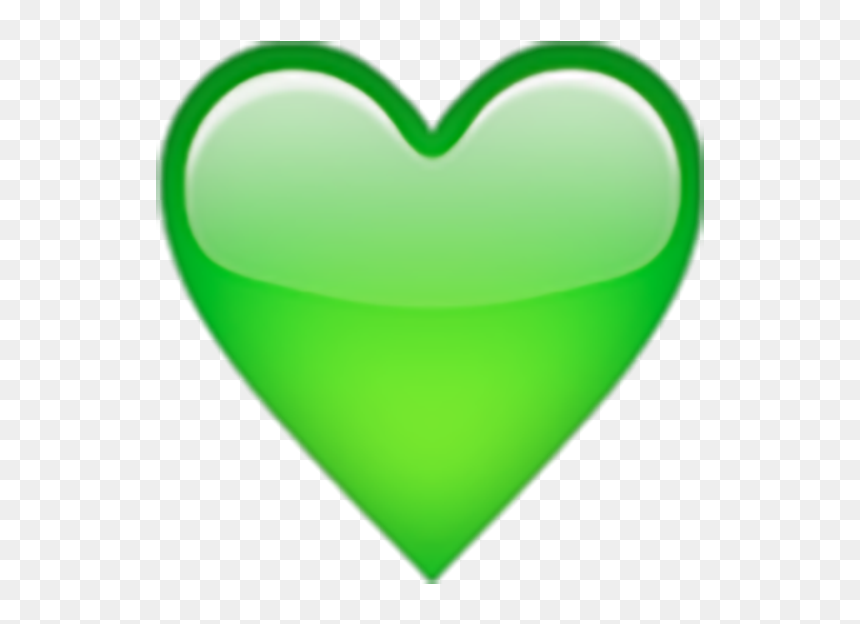 Green Emoji Heart Png, Transparent Png - corazones emojis png
