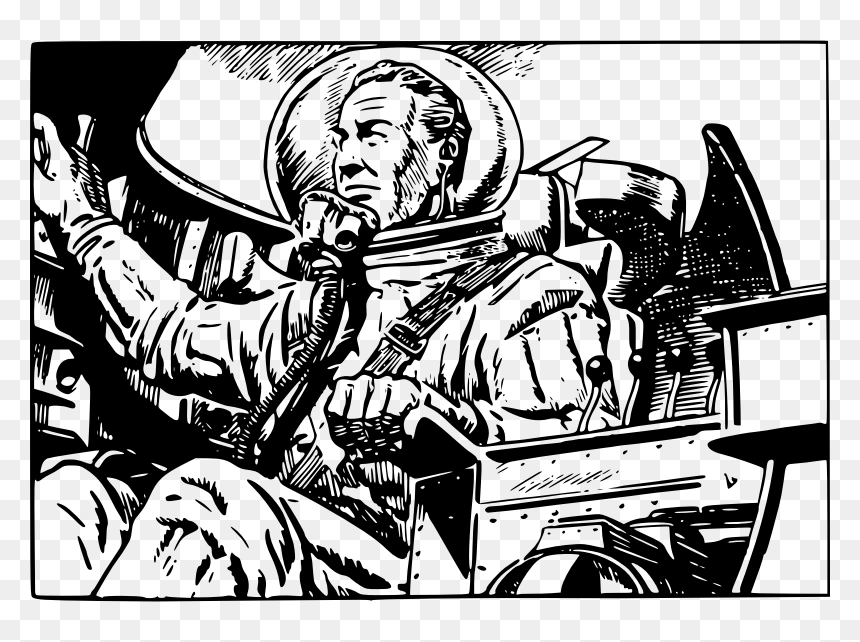 Sci Fi Art Black And White, HD Png Download - scifi png