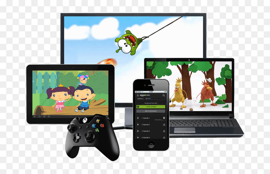 Handheld Game Console, HD Png Download - amazon video png