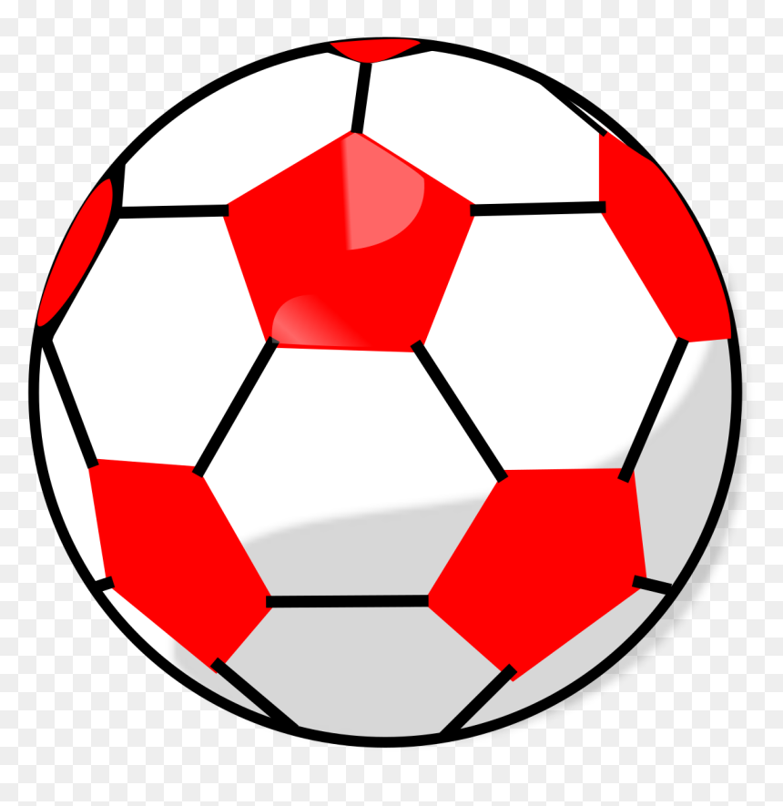 Clipart Red Soccer Ball, HD Png Download - soccer ball.png