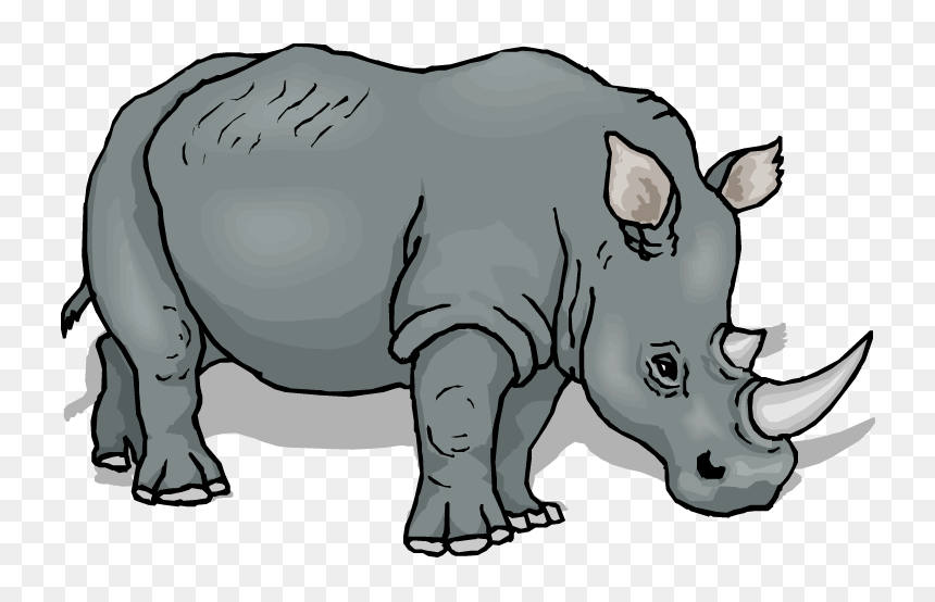 Rhino Clipart, HD Png Download - rhinoceros png
