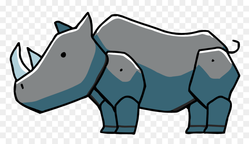 Scribblenauts Rhino, HD Png Download - rhinoceros png
