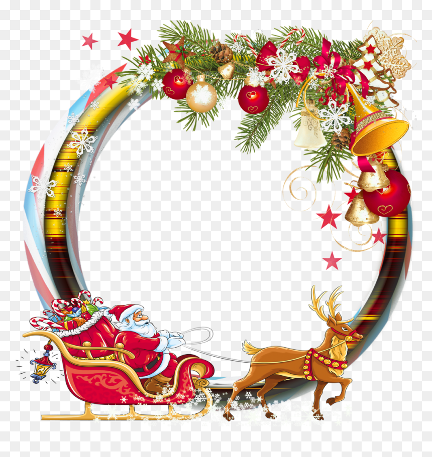 Transparent Christmas Borders Png, Png Download - round star png