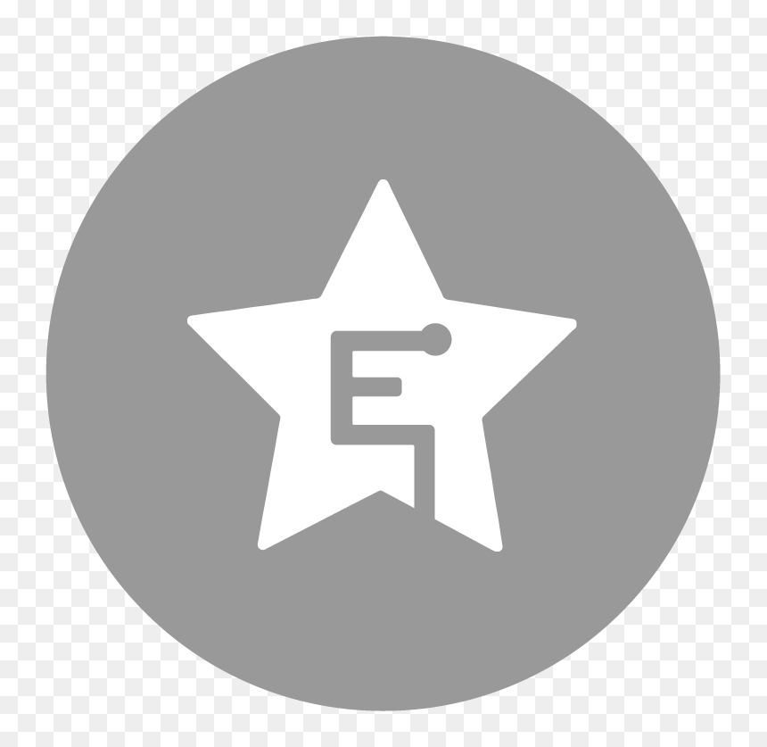 Silver Fern Flag, HD Png Download - round star png