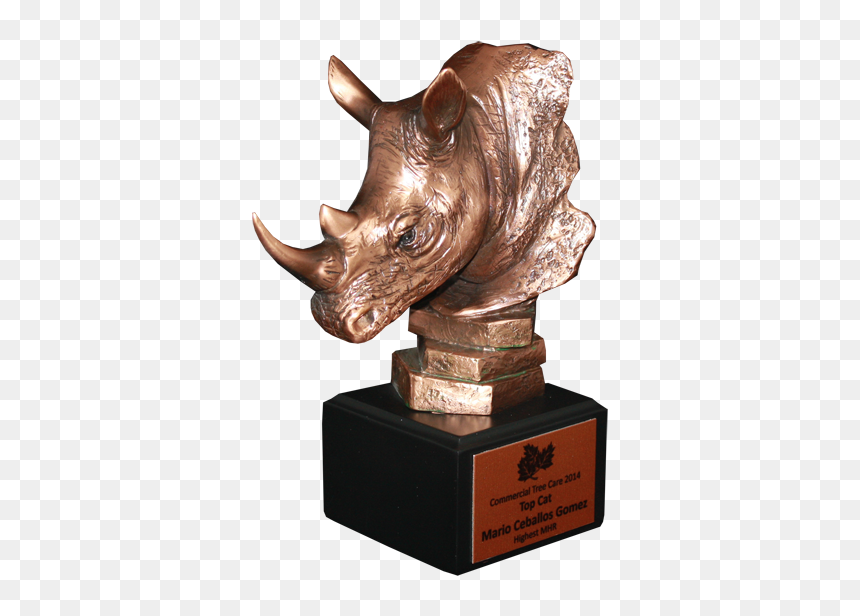 Bronze Sculpture, HD Png Download - rhinoceros png