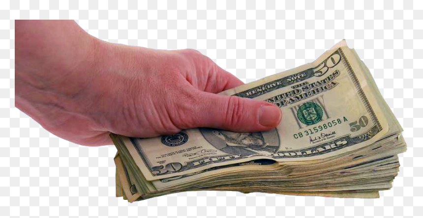 Money In Hand Psd, HD Png Download - money falling png gif