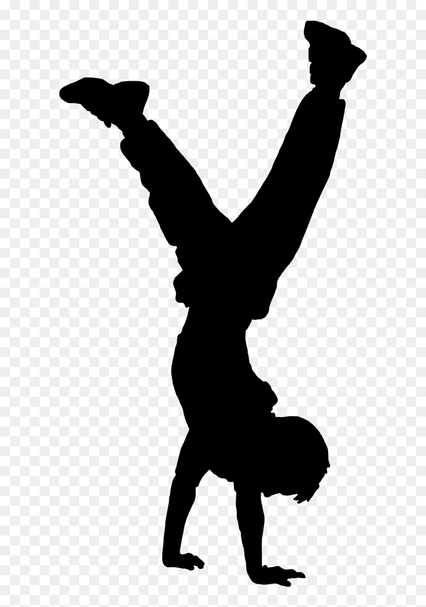 Silhouette Boy Dancer Clipart, HD Png Download - kid silhouette png