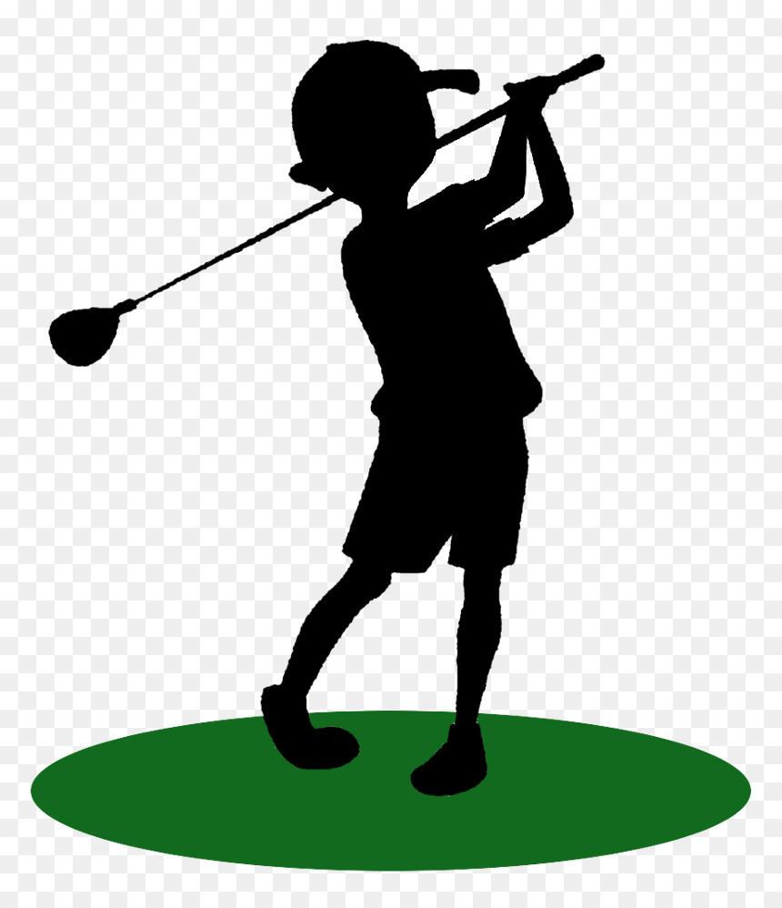 Golf Kids Png, Transparent Png - kid silhouette png