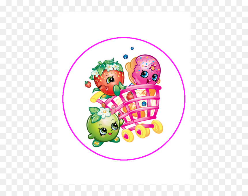 Shopkins Shopping Cart Cartoon, HD Png Download - shopkin png