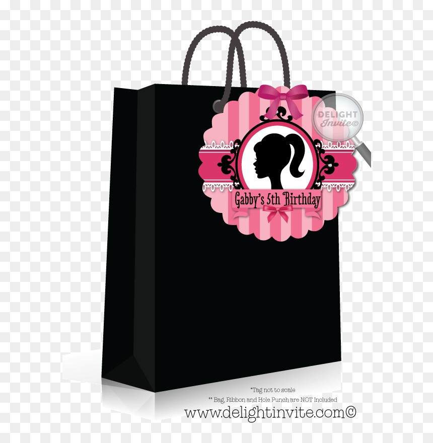 Thanks Card Hello Kitty, HD Png Download - barbie silhouette png