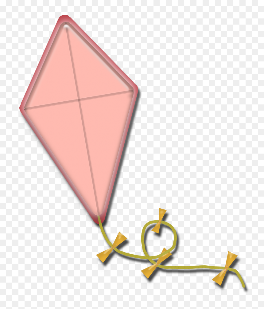 Kite Clipart Pink, HD Png Download - kite clipart png