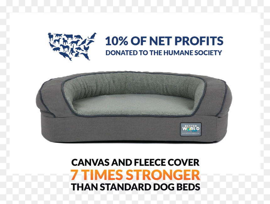 Sofa Bed, HD Png Download - dog bed png