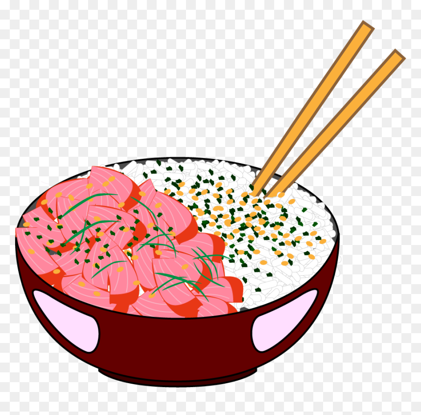 Poke Bowl Clipart, HD Png Download - sushi clipart png