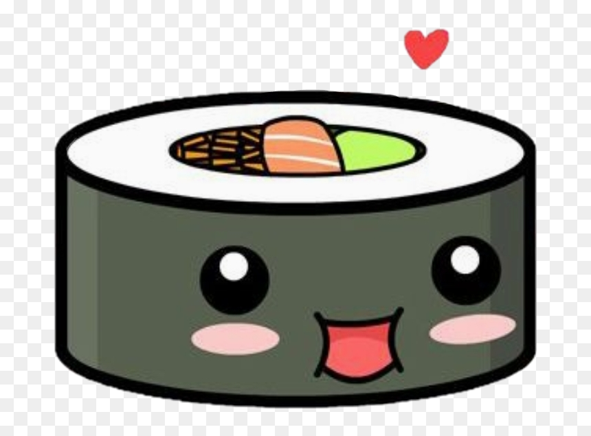 Sushi Kawaii Png, Transparent Png - sushi clipart png