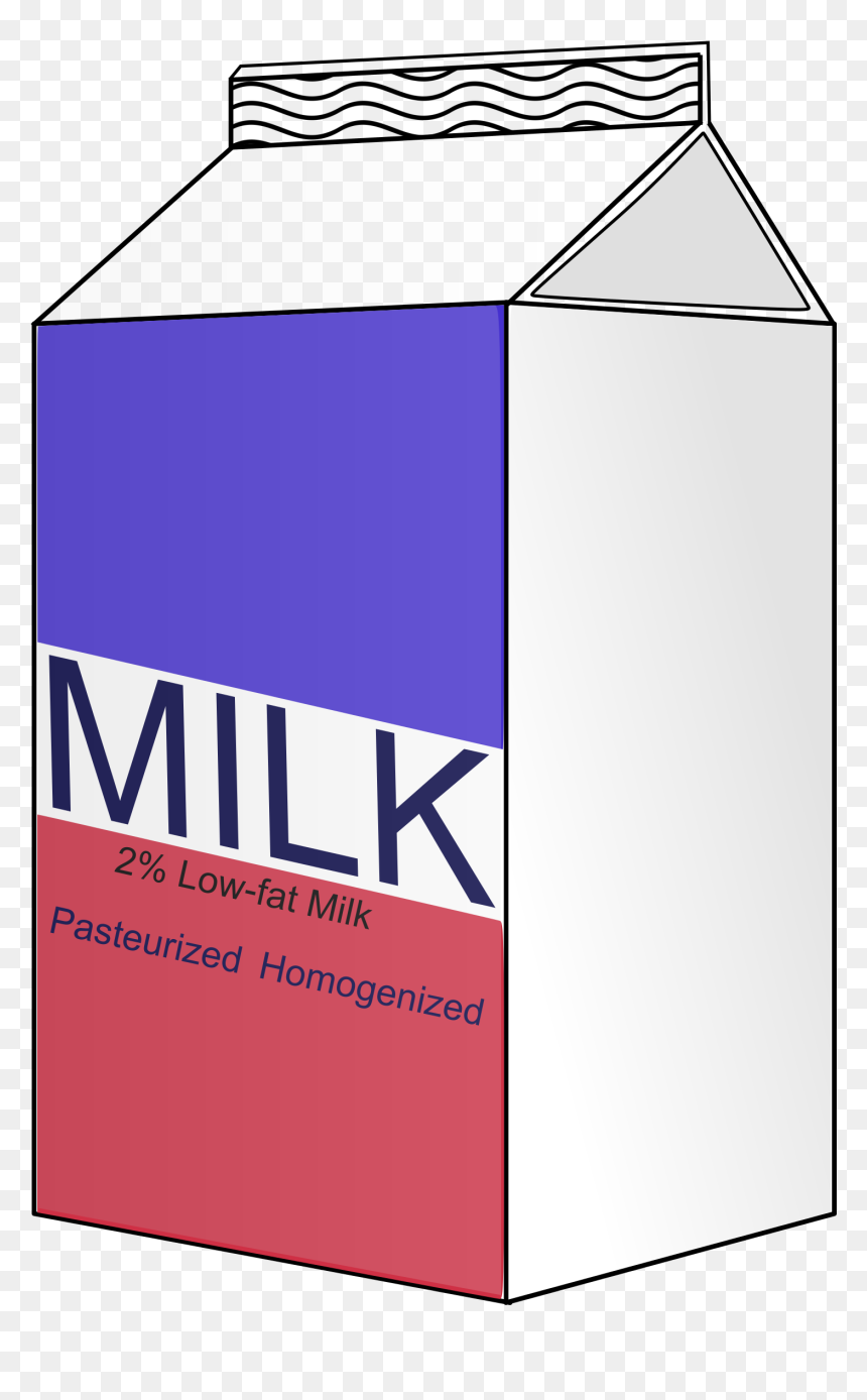 Milk Carton Small Transparent, HD Png Download - milk clipart png