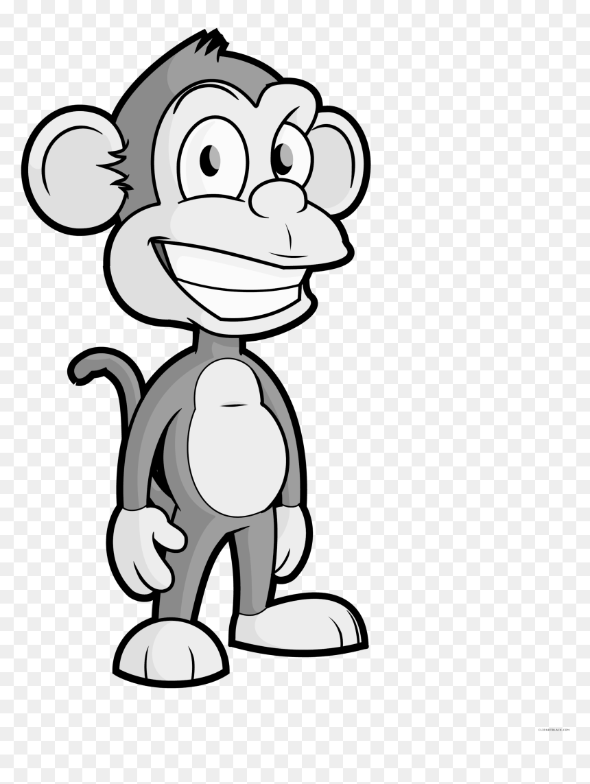 Cartoon Monkey Png, Transparent Png - monkey clipart png