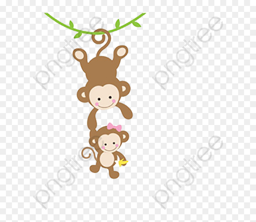 Cute Monkey Clipart Png, Transparent Png - monkey clipart png
