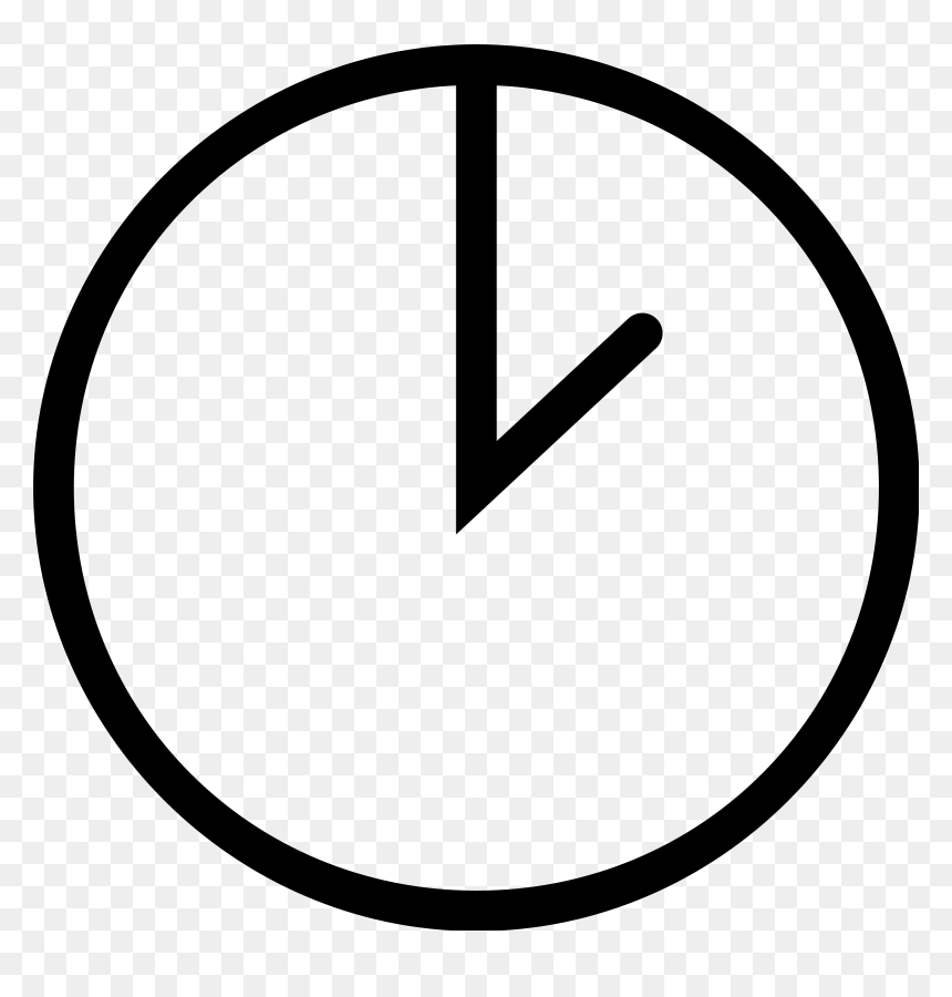 Clock Icon, HD Png Download - blank superman logo png