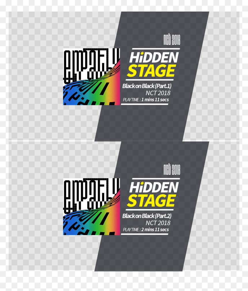Black On Black Nct Superstar Sm Hidden Stage 2, HD Png Download - nct logo png