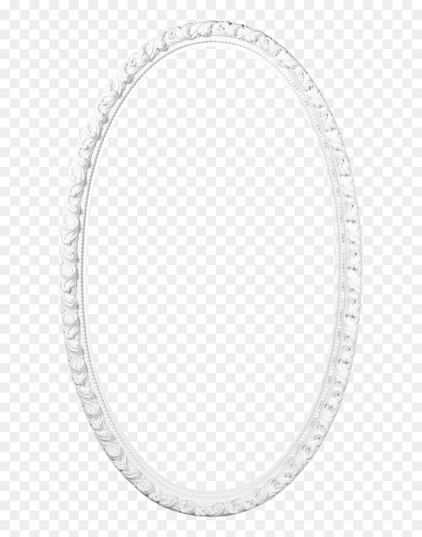 Circle, HD Png Download - white oval frame png