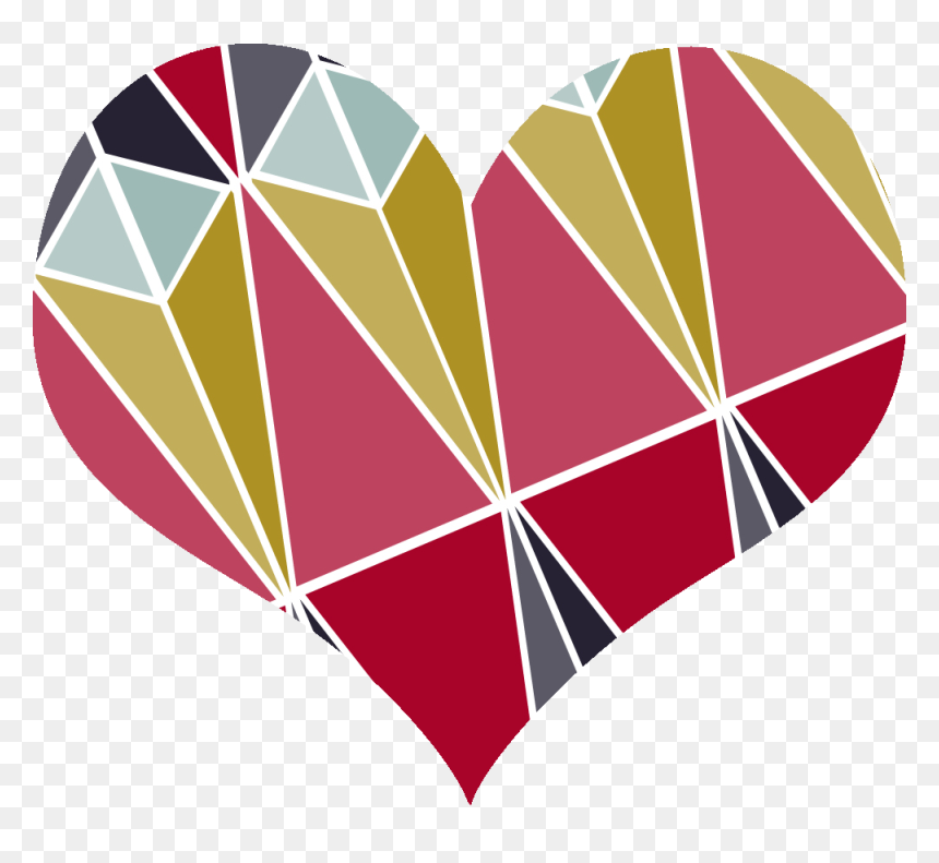 Geometric Heart Printable Free, HD Png Download - geometric heart png