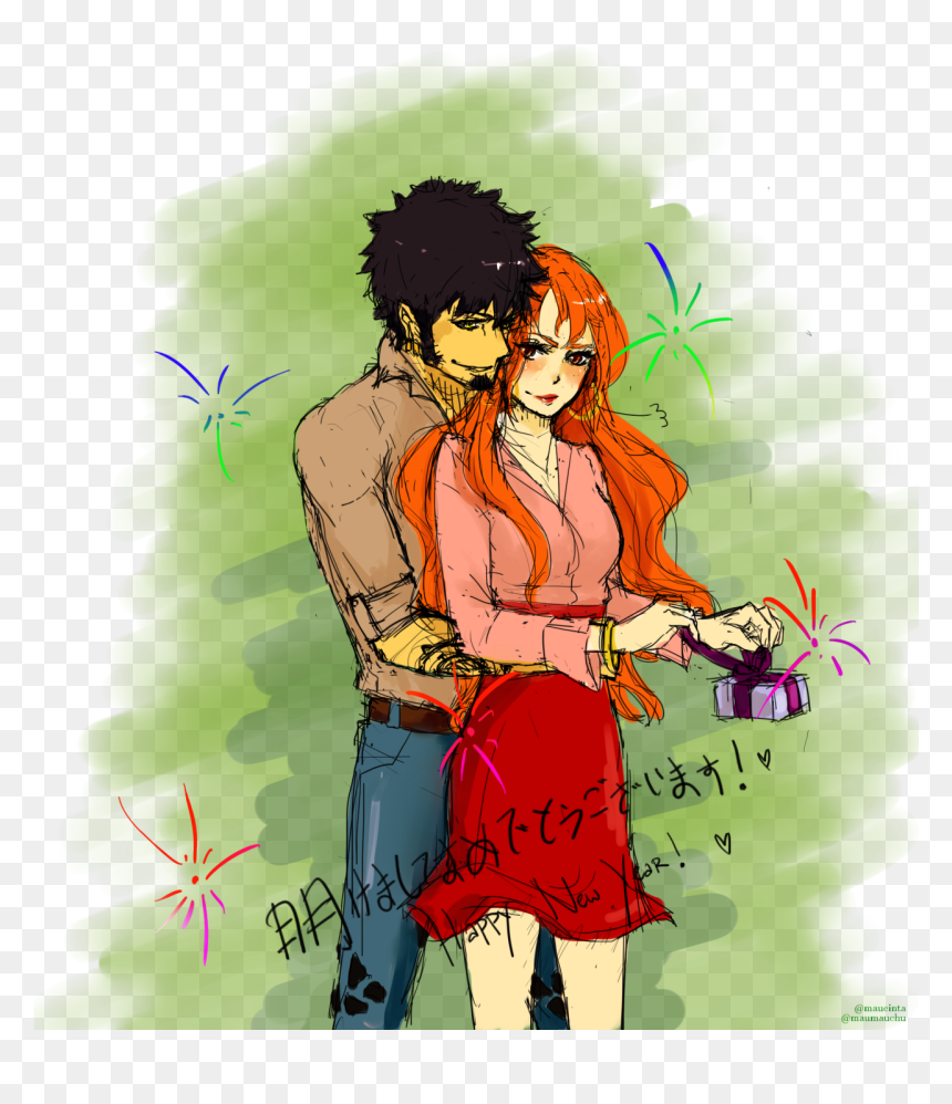 One Piece Nami X Law, HD Png Download - trafalgar law png