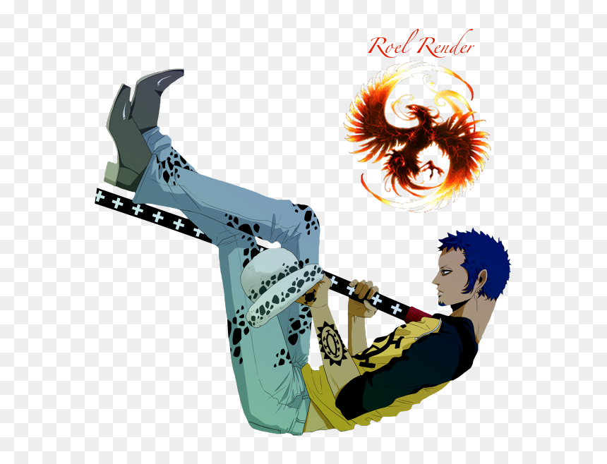 Happy Renders Fairy Tail, HD Png Download - trafalgar law png