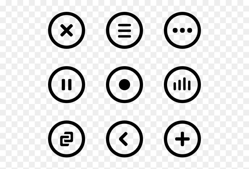 Icon Play Music Png, Transparent Png - circled png