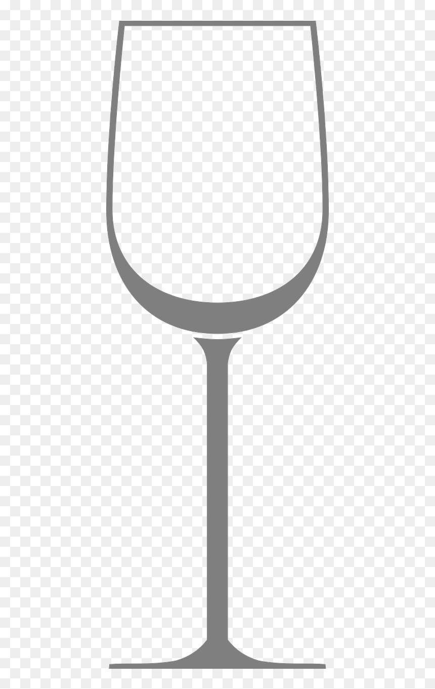 Coloring Page Wine Glass, HD Png Download - white magnifying glass png