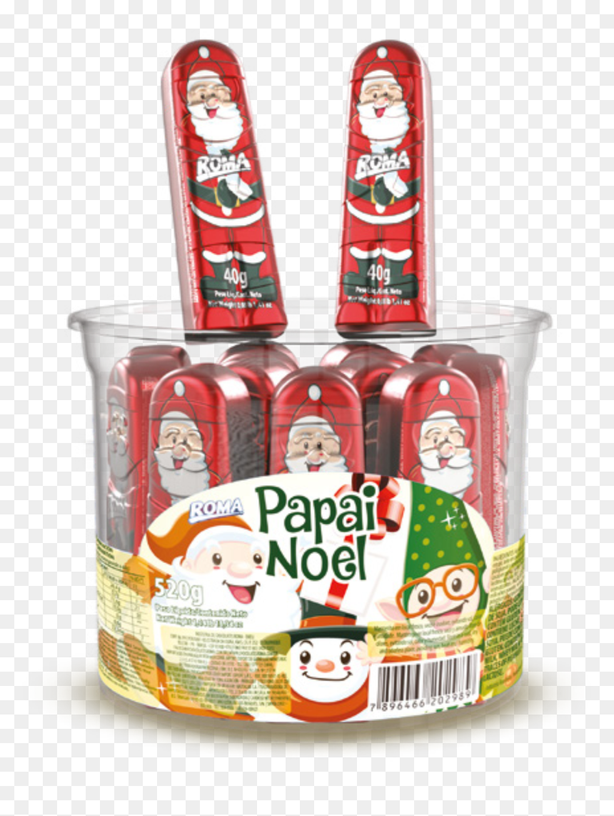 Chocolate Em Formato De Papai Noel, HD Png Download - papai noel png