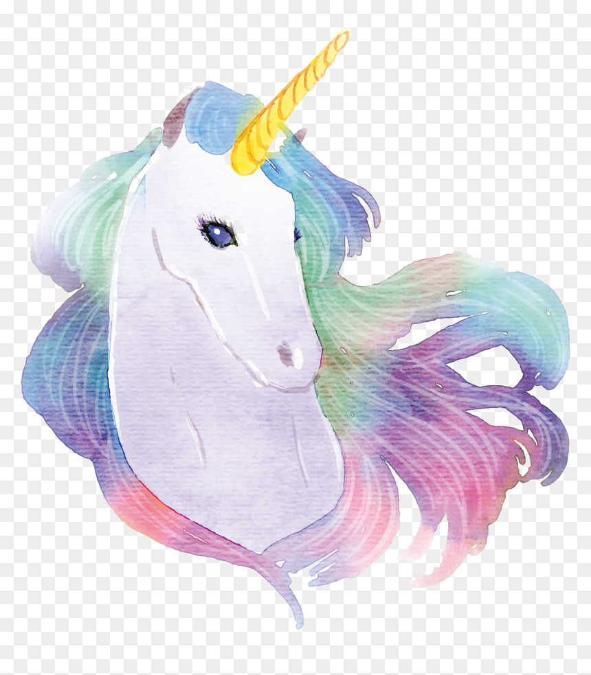 Watercolor Unicorn Transparent Background, HD Png Download - unicorn vector png