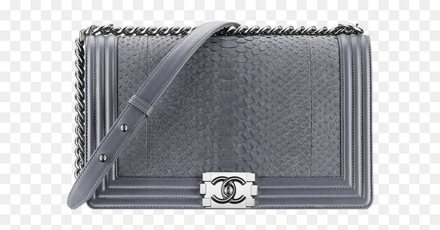 Chanel Snakeskin Bag Grey, HD Png Download - gucci bag png