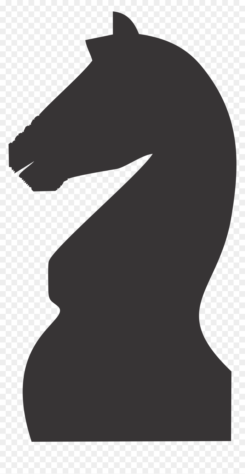 Silhouette, HD Png Download - chess knight png