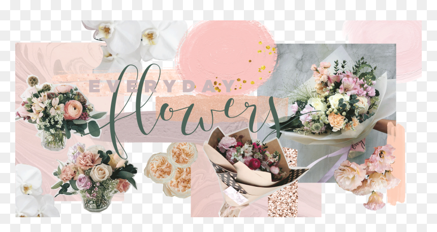 Flower Bouquet Banner Png, Transparent Png - rustic flower png