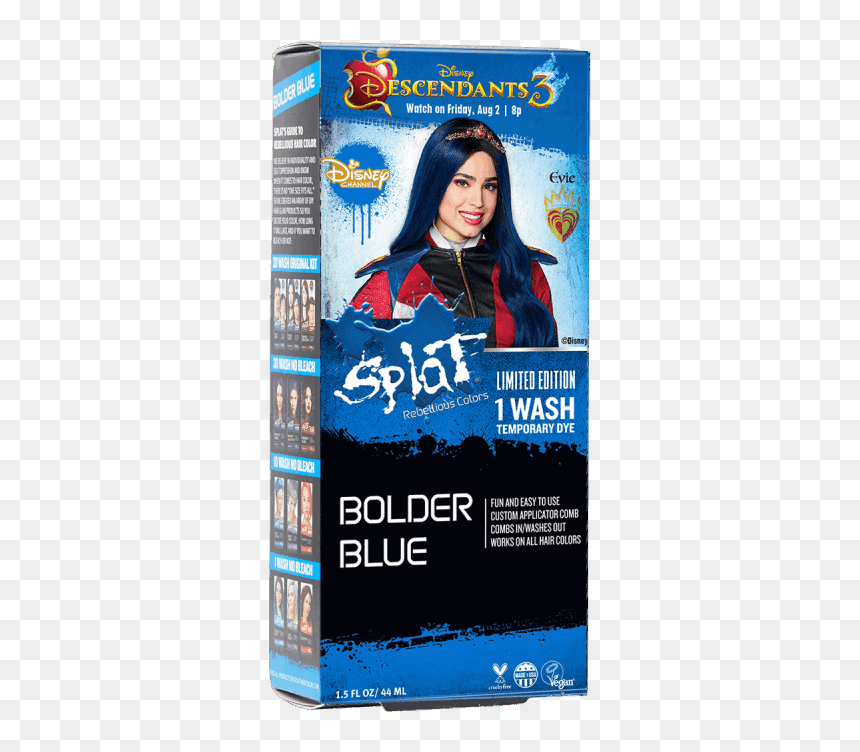 Descendants Splat Hair Dye, HD Png Download - mal descendants png