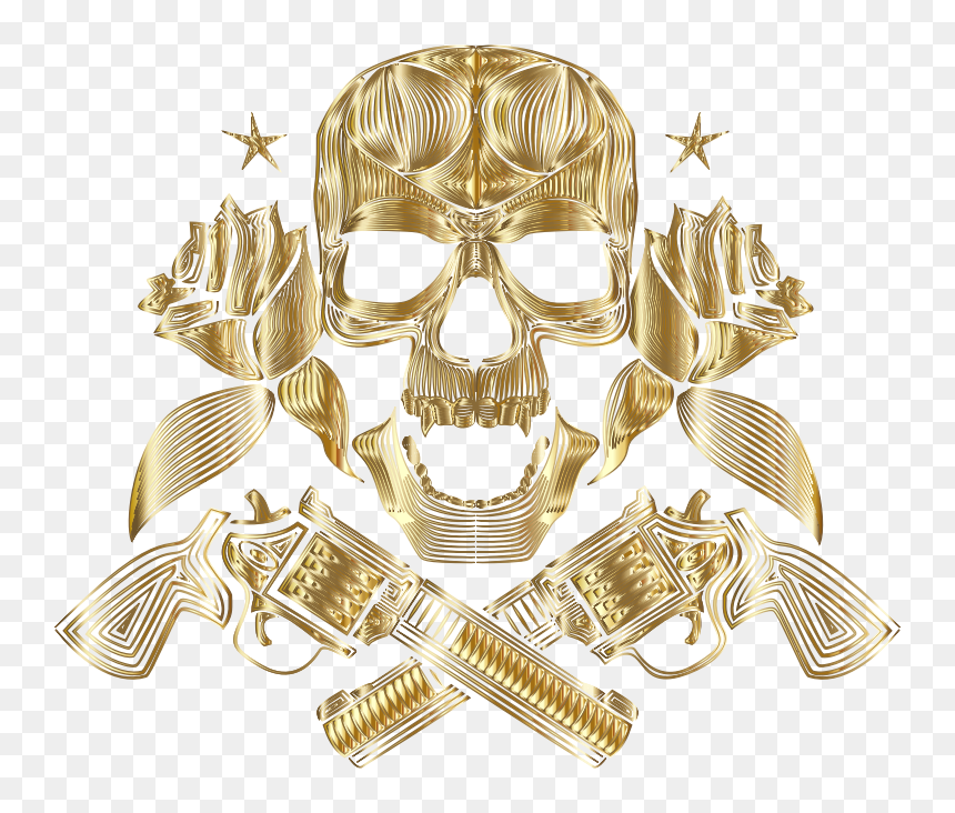 Emblem, HD Png Download - gold flowers png