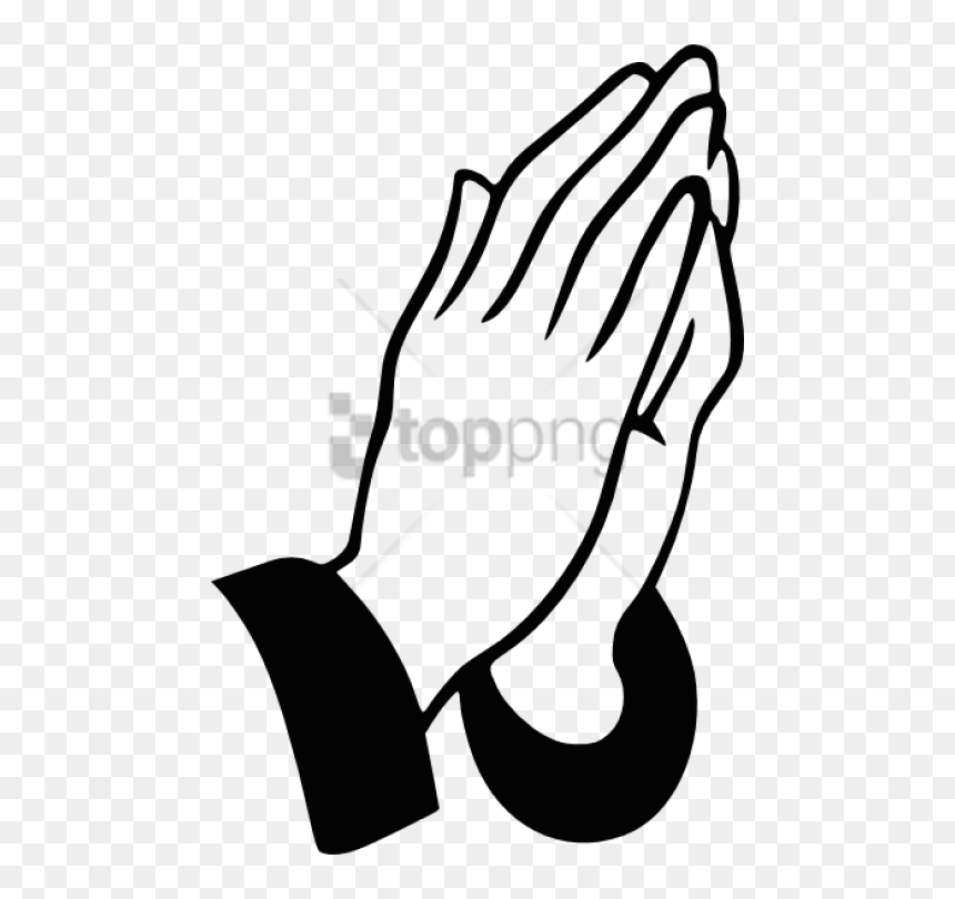 Pray Clip Art, HD Png Download - skeleton hands png