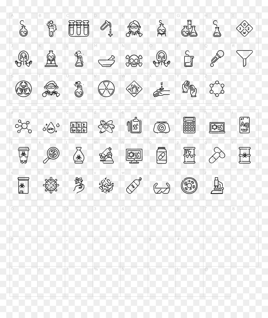 Fonts Spring, HD Png Download - chemistry icon png