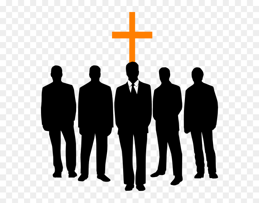 Black Men In Church, HD Png Download - praise silhouette png