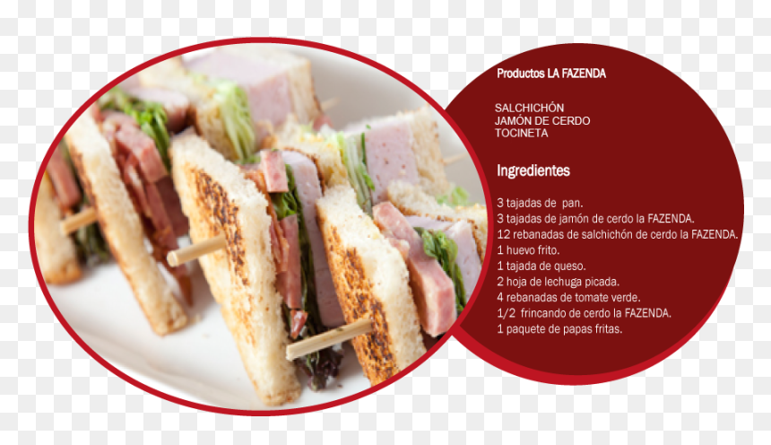 Receta De Club Sandwich, HD Png Download - club sandwich png