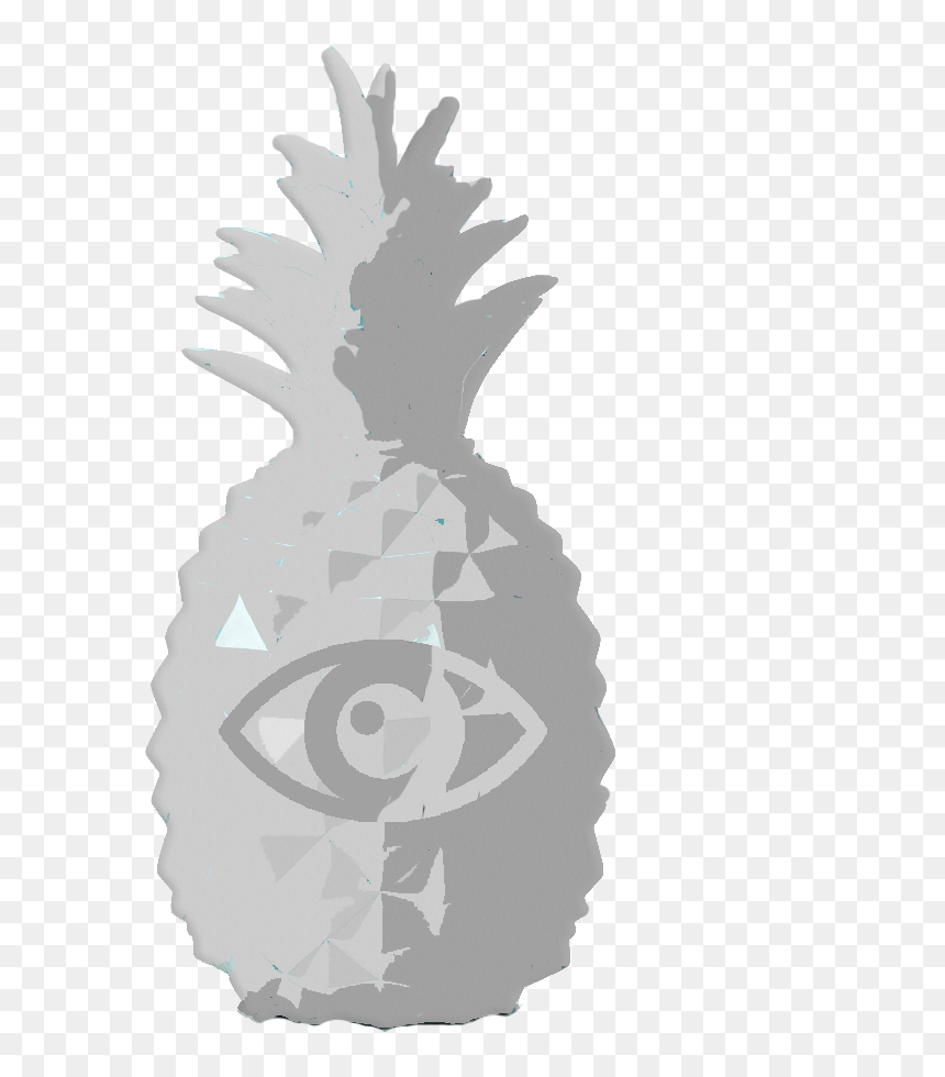 Pineapple, HD Png Download - black and white pineapple png