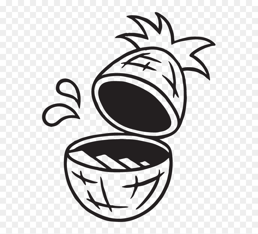 Clip Art, HD Png Download - black and white pineapple png
