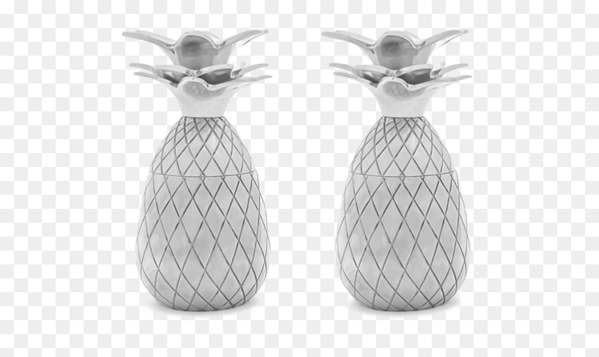 W&p Pineapple Shot Glasses, HD Png Download - black and white pineapple png