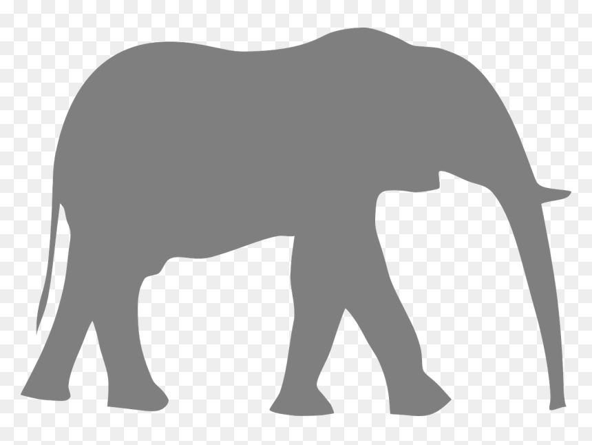 Elephant Clip Art, HD Png Download - africa silhouette png