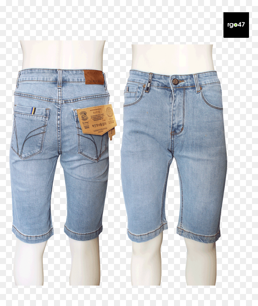 Menswear Jean Short Pant, HD Png Download - jean shorts png
