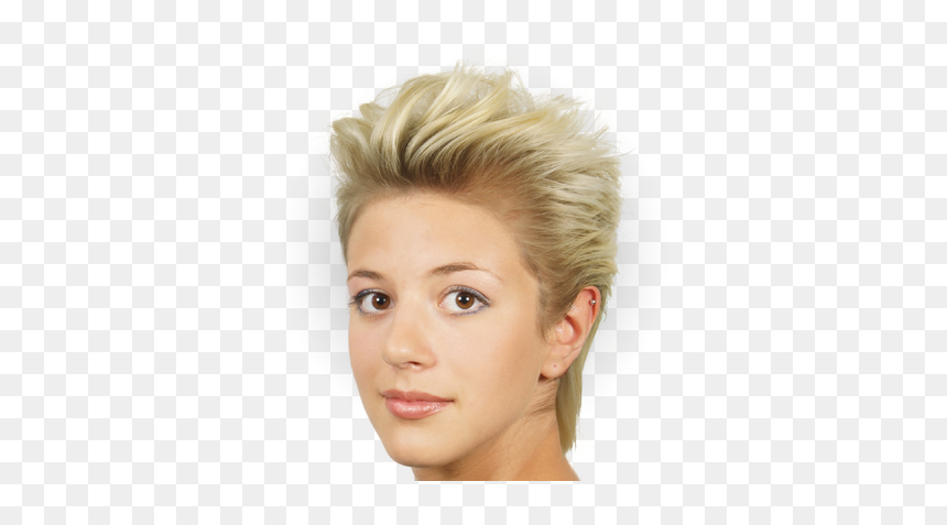 Blond, HD Png Download - hair with bangs png